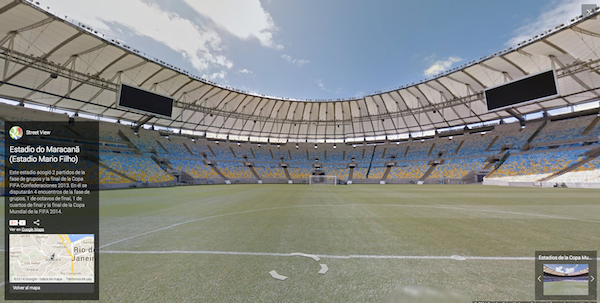 Google Maps te mostrará los estadios del mundial 2014