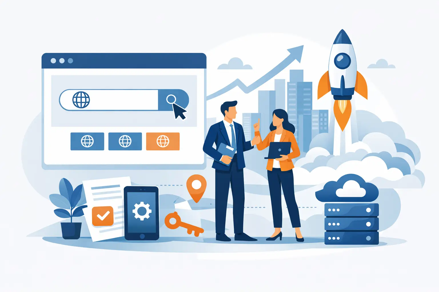 Registro de dominios para negocios que crecen