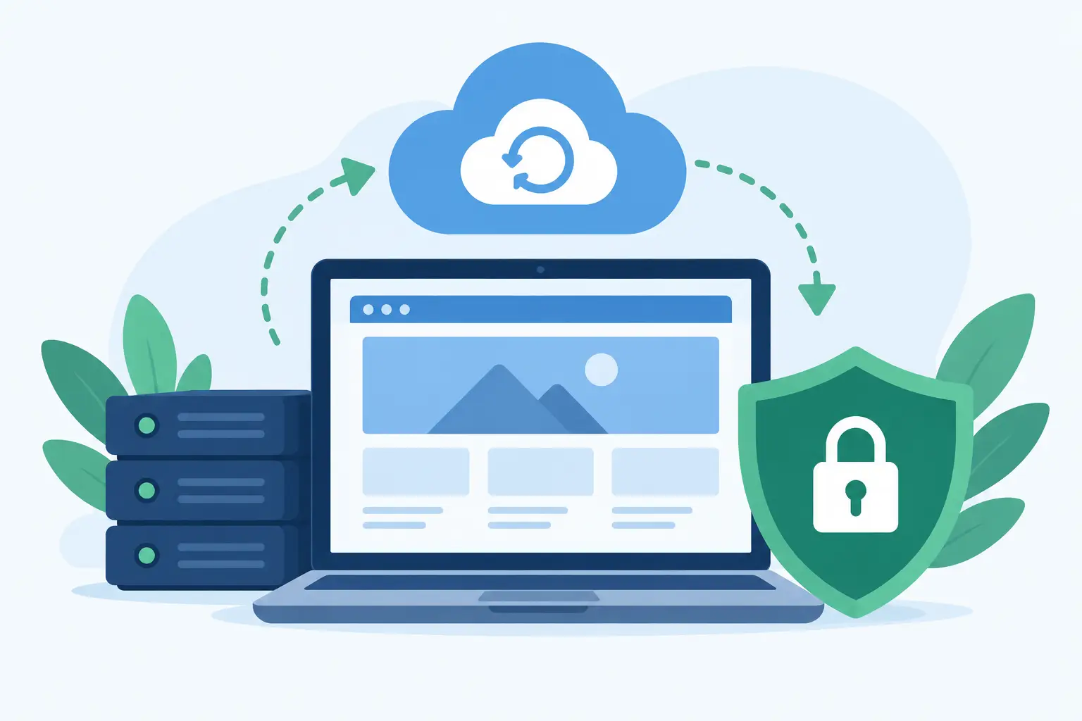 Respaldos automáticos para página web seguros