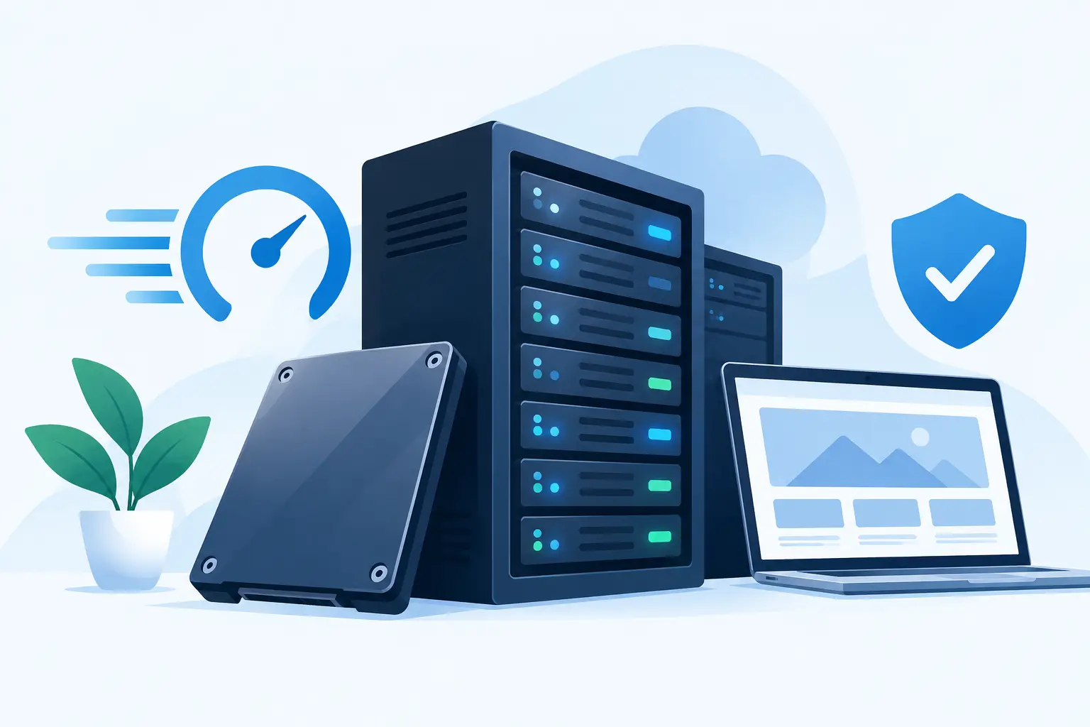 Servidores SSD para sitios rápidos y estables